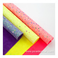 chunky glitter Faux PU synthetic leather sheets